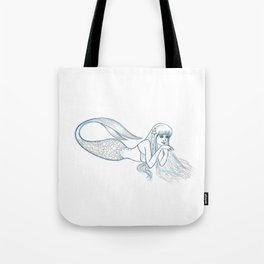 Mermaid Sketch Tote Bag