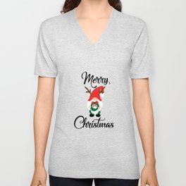 Cheeky Christmas Gnomes V Neck T Shirt