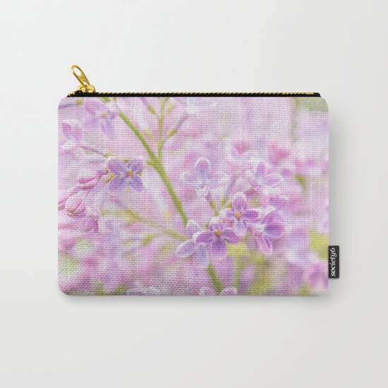 Lilac Flowers Mist Carry-All Pouch