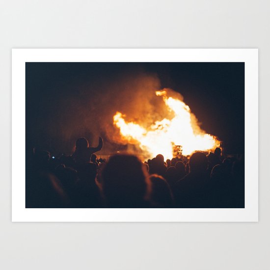 Bonfire Art Print