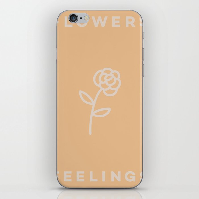 flowers feelings – all peach iPhone Skin