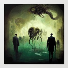 Nightmares are living in our World Canvas Print