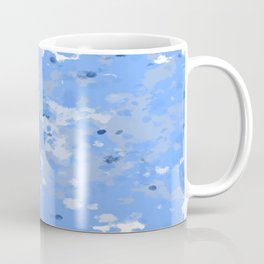 Blue Splatter Pattern Coffee Mug