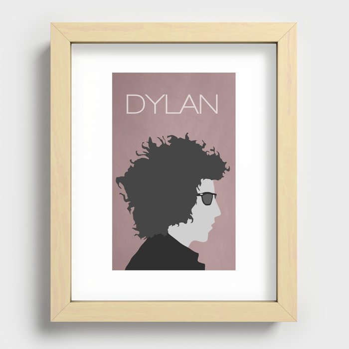 Bob Dylan Recessed Framed Print