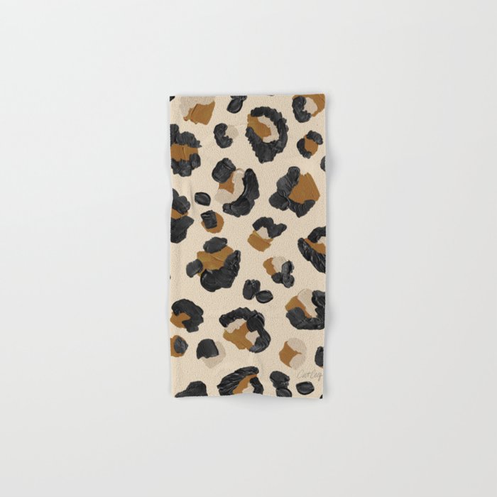 Leopard Print – Neutral Gold Light Palette Hand & Bath Towel