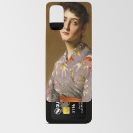 Girl in a Japanese Costume by William Merritt Chase Android Card Case