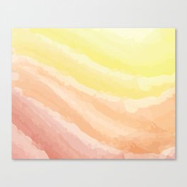 Warm Waves Canvas Print