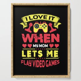 Video Gaming Grunge Quote Serving Tray