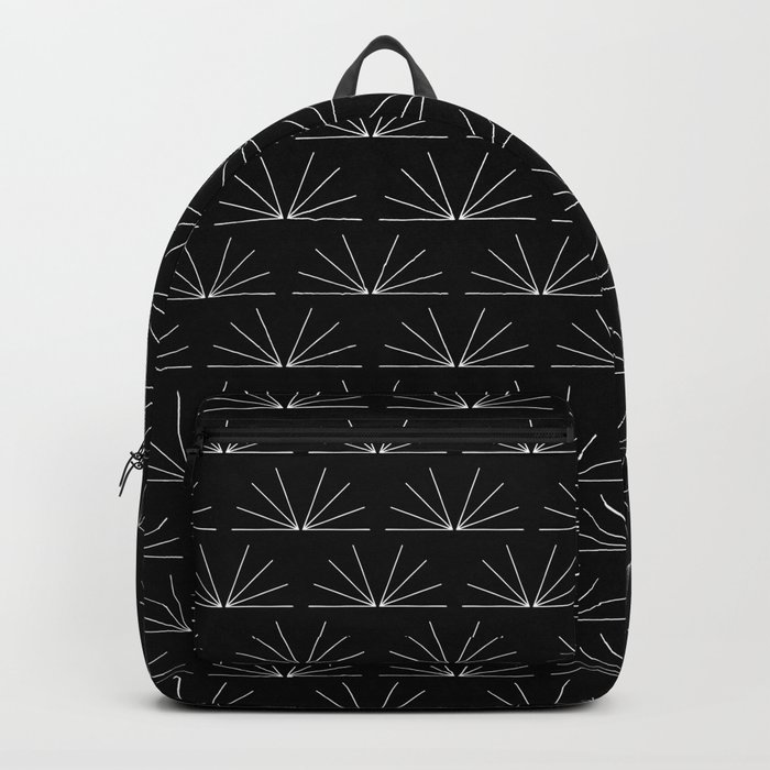 Boho Pattern 18 Bw Backpack