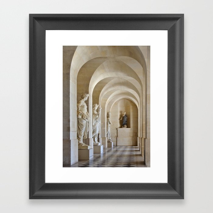 Versailles Palace Galerie Basse Statues Framed Art Print