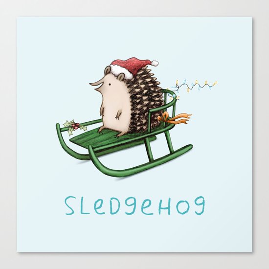 Sledgehog Canvas Print