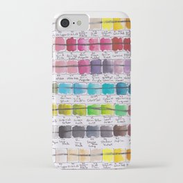 Artist Colour Palette Swatch Test iPhone Case