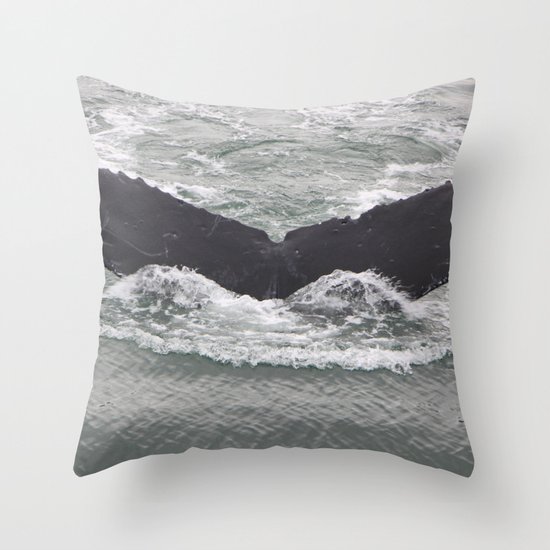 Butterfly of the Ocean Throw Pillow
