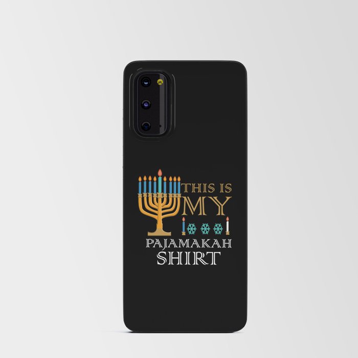 This My Pajamakah Menorah Christmas 2021 Hanukkah Android Card Case