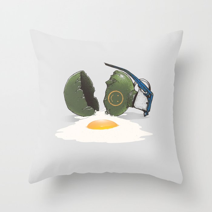 Eggsplosion Throw Pillow
