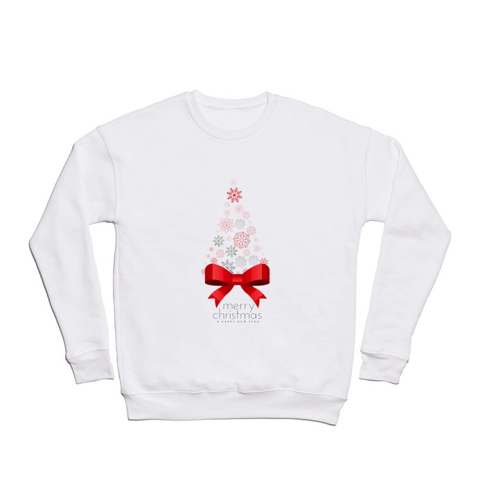 Christmas tree with snowflakes Crewneck Sweatshirt