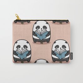 Panda is Reading Book Pattern Carry-All Pouch