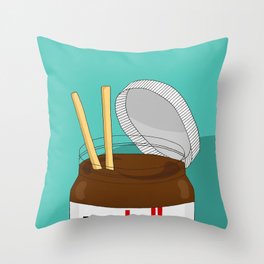 Sugar Crash No. 1: Nutella Throw Pillow