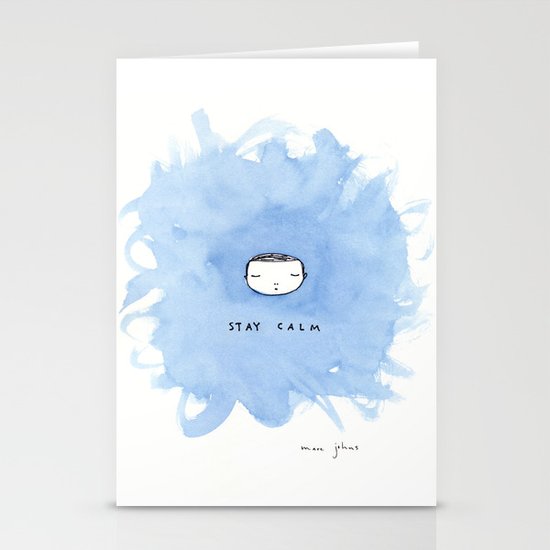 Stay calm Stationery Cards