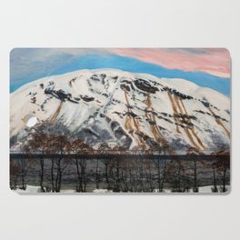 Snowy Mountains, 1909 by Nikolai Astrup Cutting Board