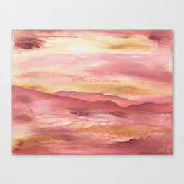 Pink Moment in Ojai II Canvas Print