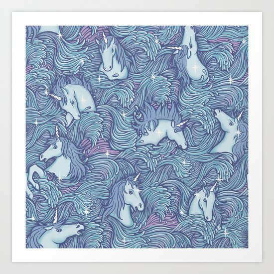and so it ends - purple version Art Print