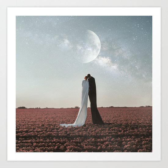 Living under the stars Art Print