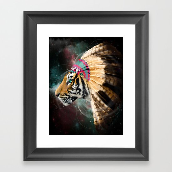 Fight For What You Love (Chief of Dreams: Tiger) Tribe Series Framed Art Print
