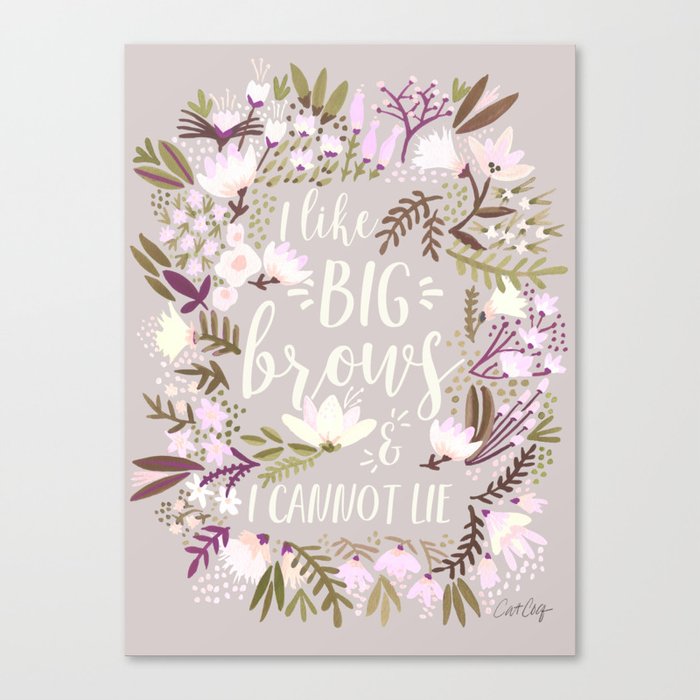 Big Brows – Spring Palette Canvas Print