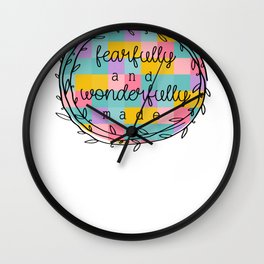 Christian Fearfully and Wonderfully Made Wall Clock