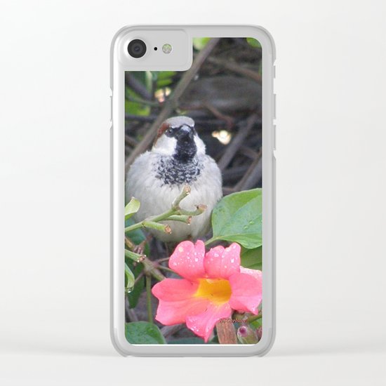 Sparrow in the Vine Clear iPhone Case
