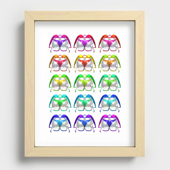 Bootie Backpacks Recessed Framed Print