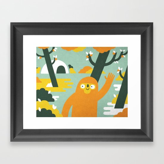 Mango Hunter Framed Art Print