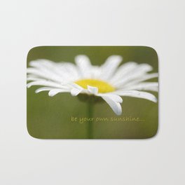 Be Your Own Sunshine Bath Mat | Nature, Photo, Typography, Landscape 