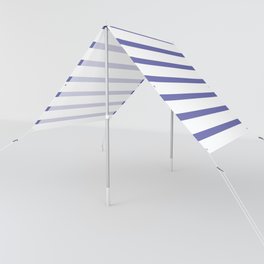 Horizontal Stripes (Pantone Very Peri/White) Sun Shade