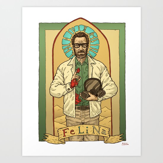 White the Teacher Art Print