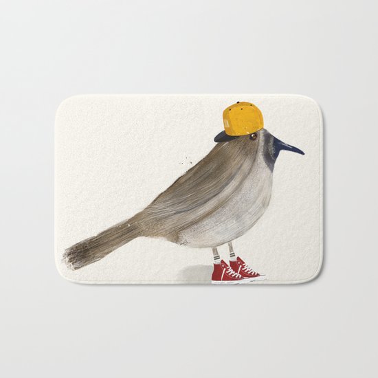 little brown creeper Bath Mat