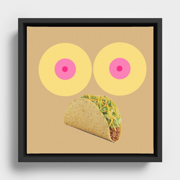 Feminist Taco Framed Canvas