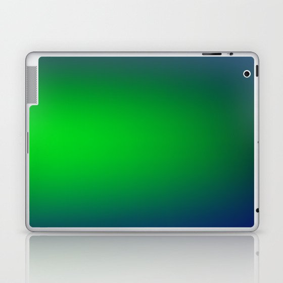16  Blue Gradient Background 220715 Minimalist Art Valourine Digital Design Laptop & iPad Skin