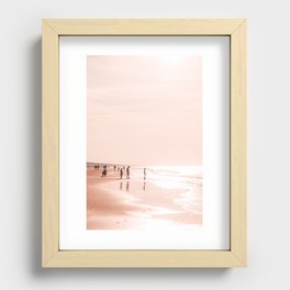 Travel Photography print "A day on the beach". The Netherlands, summer vibes, portrait. Recessed Framed Print