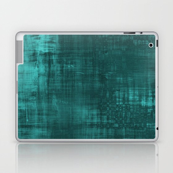 Teal Green Solid Abstract Laptop & iPad Skin