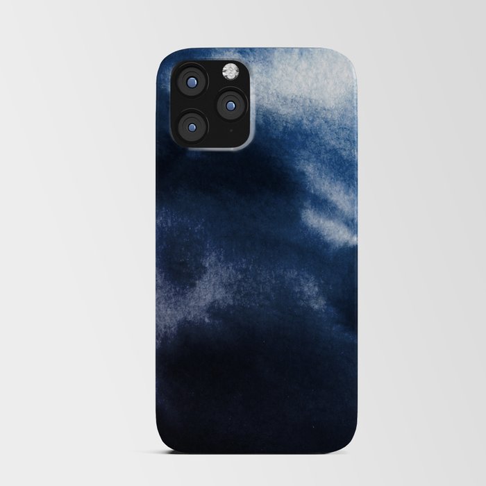 Watercolor Blue iPhone Card Case