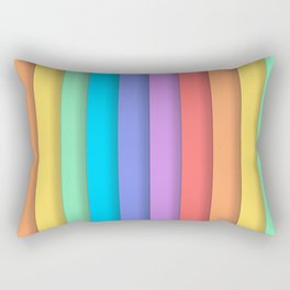 Rainbow stripes Rectangular Pillow