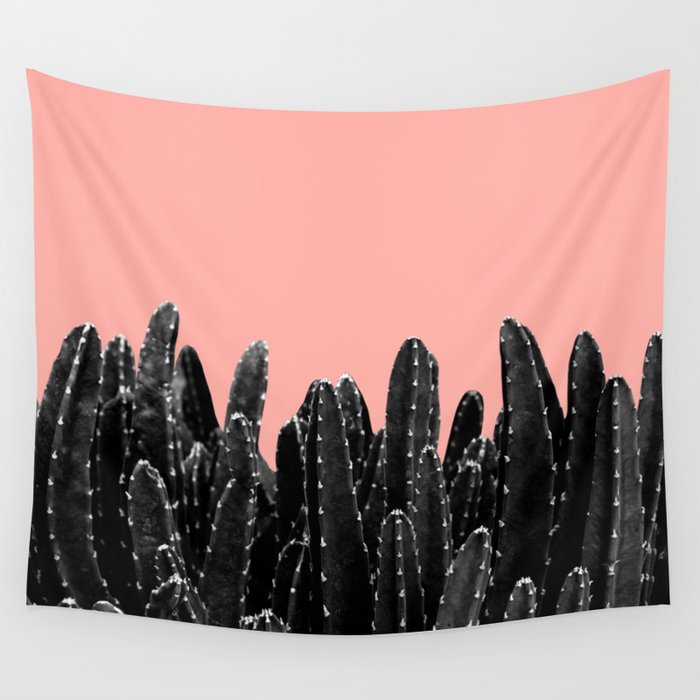 Black Cacti Dream #2 #minimal #decor #art #society6 Wall Tapestry
