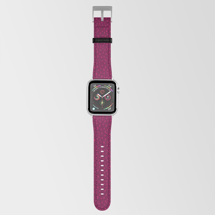 Raspberry Paint Drops Apple Watch Band