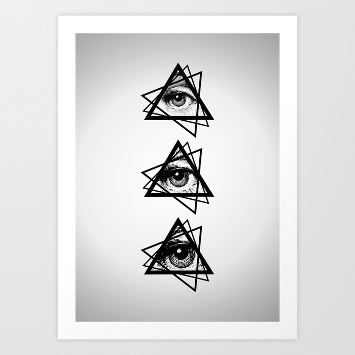 Eye New World Order Art Print