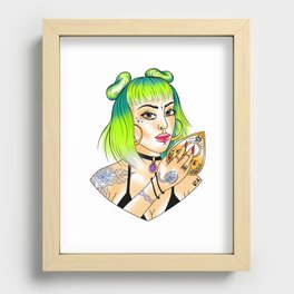 Ouija Babe Recessed Framed Print