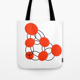 Atomic Orange Tote Bag