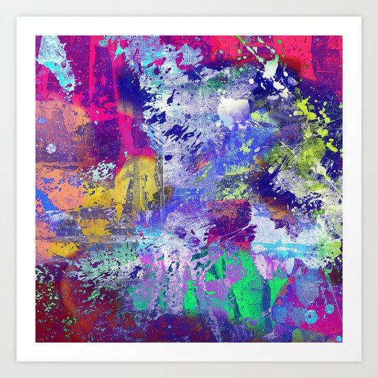 Rainbow Anguish Art Print