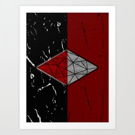 Spliced Rhombus  Art Print